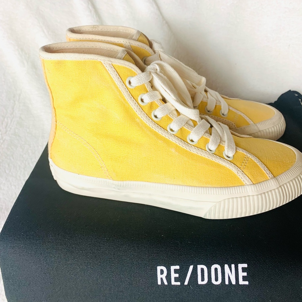 RE/DONE Made In Brazil 90s High Top Sneakers - Picture 3 of 14